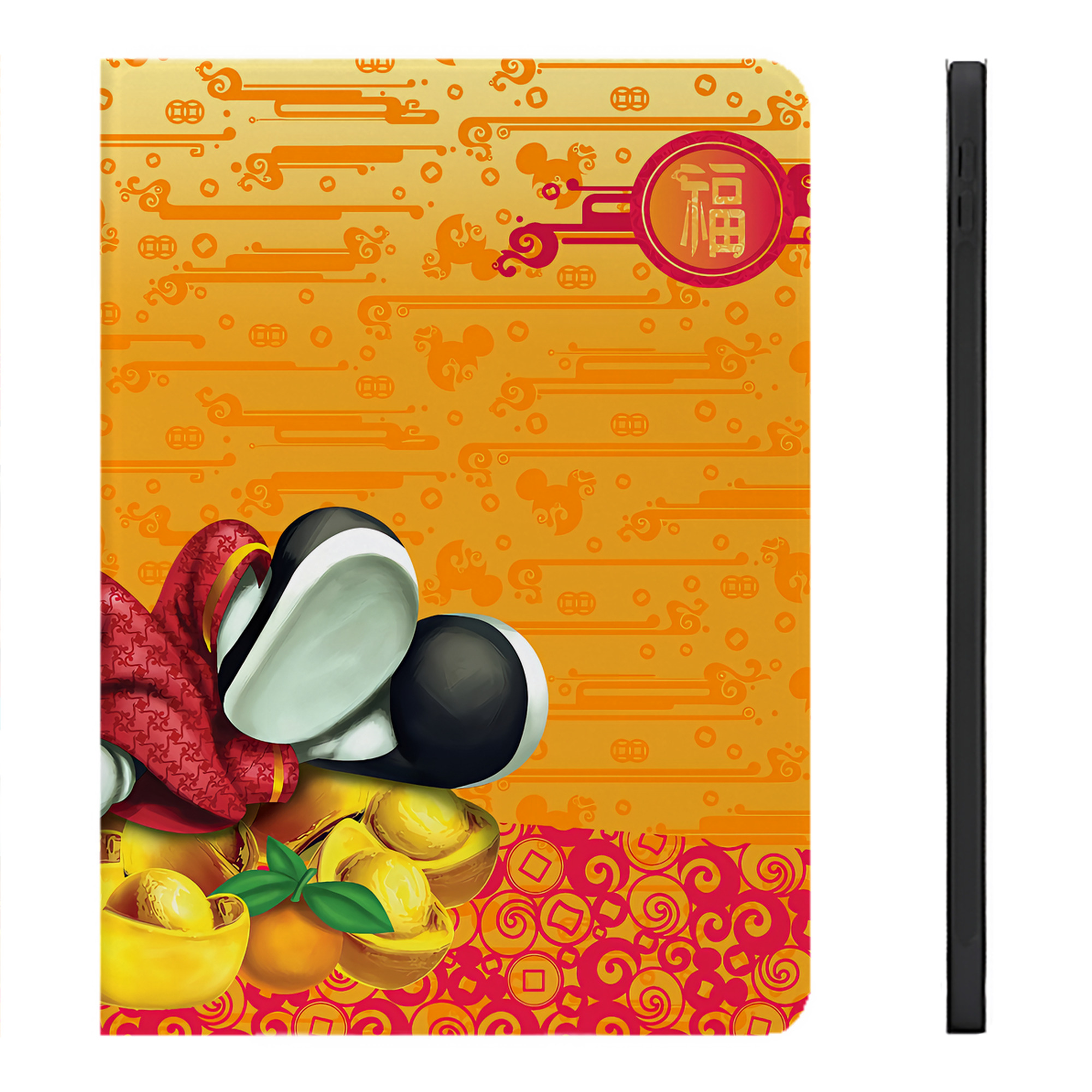 （画像用） ミッキーマウス Mickey Mouse IPadケース ペンホルダー付き ブックスタイルデザイン